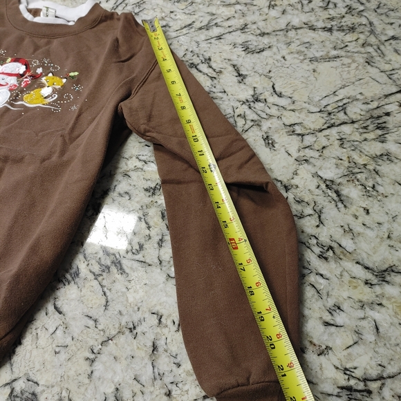 Brown holiday sweatshirt - Picture 6 of 6